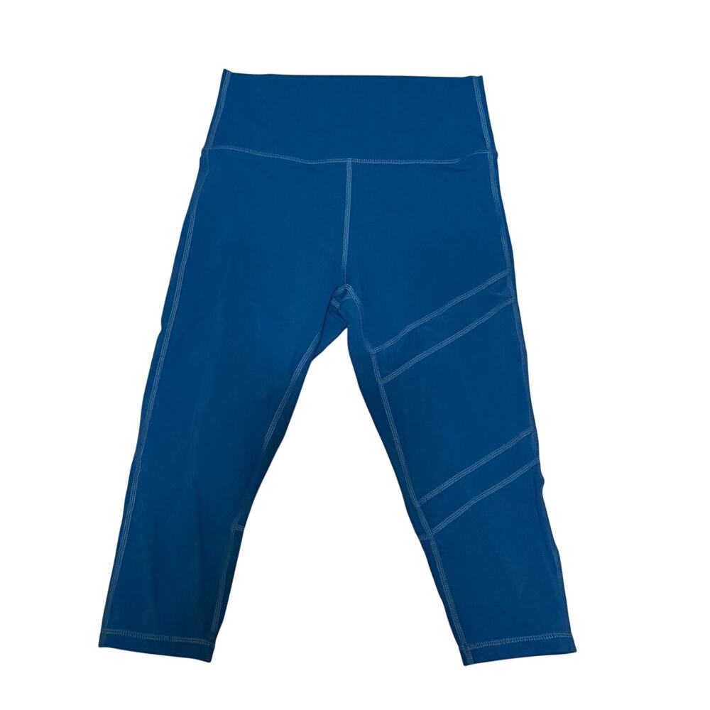 Zyia active teal capris sz S 6-8 women’s‎ workout yoga activewear